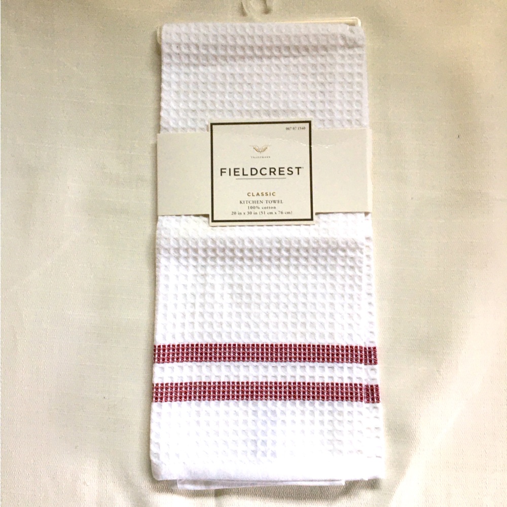 Fieldcrest‎ Waffle Stripe Classic Kitchen Towel